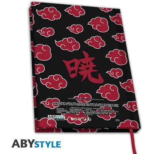 ABYstyle Naruto Shippuden A5 Notebook: Akatsuki (A5, Blanko, Harter Einband) (52096)