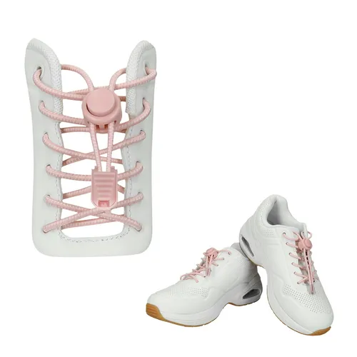 2x Schnürsenkel mit Schnellverschluss Elastische Schuhbänder Schnellschnürsystem