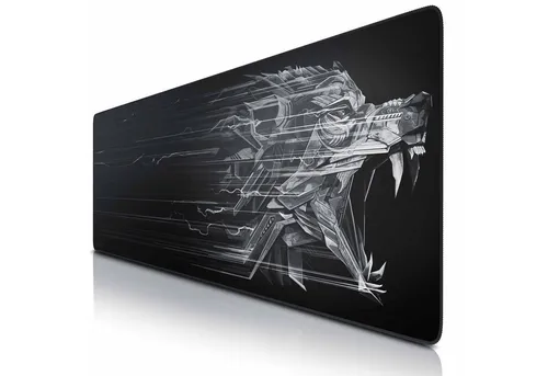 Titanwolf Gaming Mauspad XXXL Speed Mousepad 1200 x 400 x 3 mm, große Tischunterlage, rutschfest, abwaschbar, Geschwindigkeit & Präzision, Epsilon
