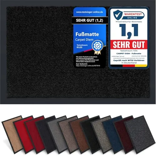 Fußmatten Schwarz von Carpet Diem