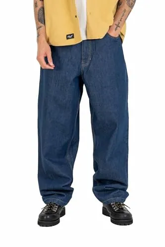 Reell Baggy Steel Blue 29/32 - Stylische Jeans in Steel Blue, hohe Bequemlichkeit und lässiger Schnitt für einen entspannten Look.