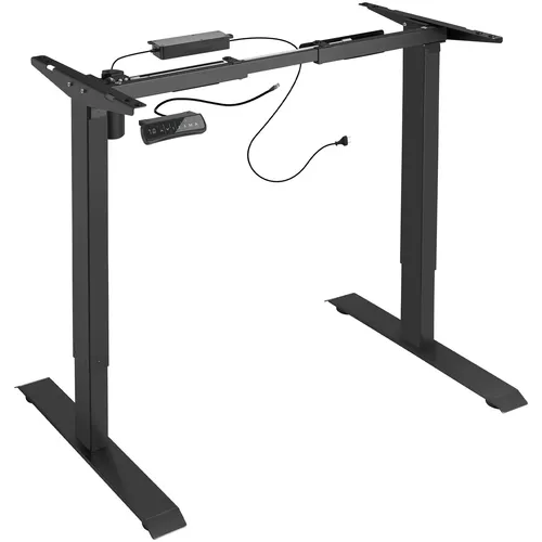 TecTake Elektrisch Höhenverstellbares Tischgestell mit Memory-Funktion - Schreibtisch mit stufenloser Höhenverstellung, Memory-Funktion für individuelle Einstellungen und maximaler Beinfreiheit. Ideal für flexibles Arbeiten im Büro oder Home Office.