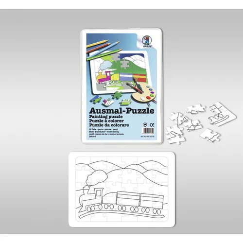 URSUS Ausmal-Puzzle Eisenbahn, A4