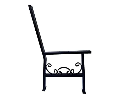 Stilvolle Bankbeine aus Stahl - 2 Stück Schwarz - Möbelteile: Hochwertige Bankbeine im Vintage-Stil, ideal für DIY-Gartenbänke. Robustes Stahlgestell mit Pulverbeschichtung für Langlebigkeit und Stabilität.