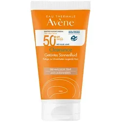 Avène Cleanance Getöntes Sonnenfluid LSF 50+ für fettige Haut - Hochwirksames, getöntes Sonnenfluid für fettige Haut mit ultra-leichter Textur. Bietet effektiven Schutz vor UV-Strahlen und sorgt für einen gleichmäßigen Teint. Umweltfreundliche Verpackung mit -63% weniger Plastik.