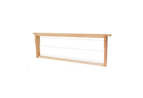 50x DADANT Rähmchen US Honig mit Hoffmann Seiten - Imker Wabenrähmchen 482 x 159 mm, fertig montiert und gedrahtet, ideal für eine einfache Handhabung in Bienenbeuten ohne Abstandshalter.