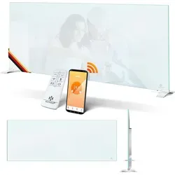 KESSER® Infrarotheizung Glaskonvektor 2-in-1 - Energiesparende Elektroheizung mit flexibler Montage, sanfter Infrarot-Wärme und vielseitigen Steuerungsoptionen. Ideal für Allergiker und effizient im Energieverbrauch.