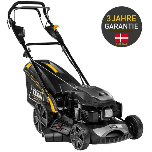 TEXAS Rasenmäher Benzin RAZOR 4651TR/WE - Benzin-Rasenmäher mit 46 cm Schnittbreite und Elektrostart, ideal für eine mühelose Rasenpflege dank selbstfahrendem Antrieb und Mulchfunktion.