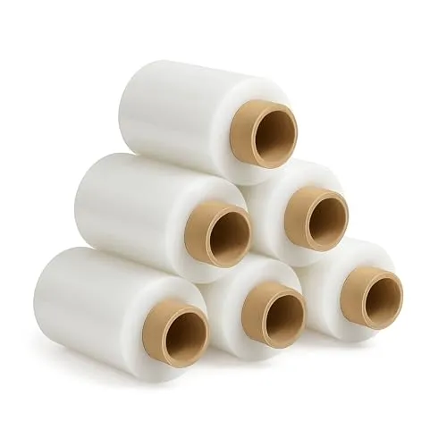 Freiziel® 6x Mini Rollen 10 cm Stretchfolie 23 my (weiß)