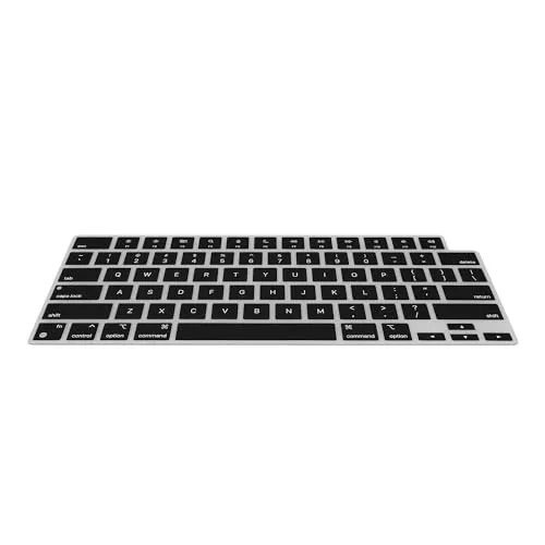 kwmobile Silikon Tastaturschutz für Apple Macbook Air 15 M3 2024 A3114 - QWERTY US Keyboard Cover, ultra dünn und abwaschbar für maximalen Staub- und Schmutzschutz