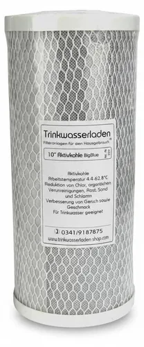 Aktivkohleblockfilter 10' (Zoll) Big Blue 10µm Wasserfilter