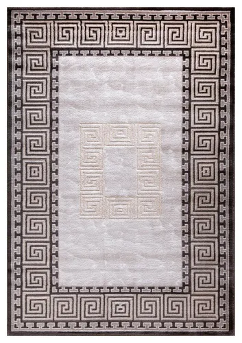 Mozato Teppich Doha – Rechteckig, 12 mm Höhe, Vintage Design - Eleganter Kurzflor Teppich mit Hoch-Tief-Effekt und orientalischen Mustern. Ideal für Wohnzimmer, Schlafzimmer oder Kinderzimmer. Pflegeleicht und langlebig, bringt er Stil und Komfort in Ihr Zuhause.