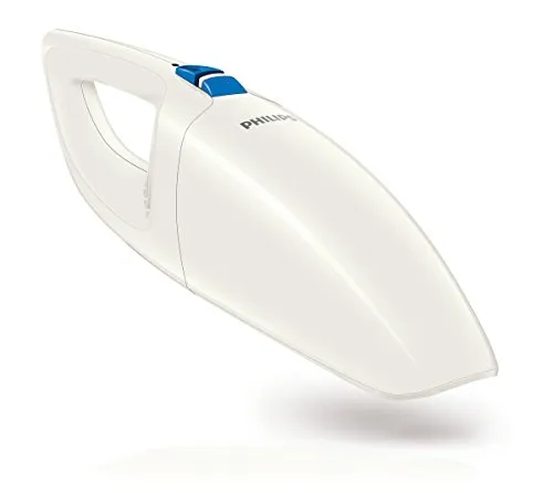 Philips MiniVac FC6150/01 - Kabelloser Handstaubsauger mit Zubehör - Kabelloser Handstaubsauger mit 3.6 V Li-Ionen-Akku, leicht und ergonomisch für komfortables Reinigen. Inklusive Fugen- und Bürstenzubehör für umfassende Reinigung in jedem Bereich.