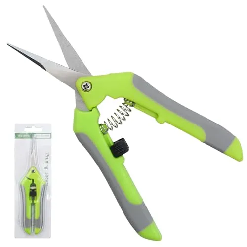 Stück gartenschere,Klein Gartenschere,ernteschere,baumscheren,grow zubehör,trimmschere,bonsai schere,gartenschere klein,Pflanzenschere,für Bonsai Pflanzen Blumen Gemüse Obst(Grün) 1
