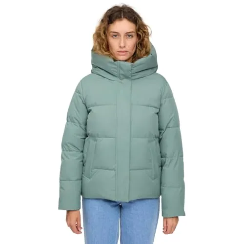 Mazine Damen Winterjacke Basic Puffer Jacket, Größe: XS, jade - Funktionsjacken – die Basic Puffer Jacket von Mazine überzeugt mit nachhaltiger Wattierung und einem modernen, vielseitigen Design. Ideal für kalte Tage, fair produziert und wasserabweisend.