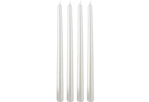Home & styling collection Kerzenlaterne Tischkerzen Metallisch, 30 cm 4er-Set (4)