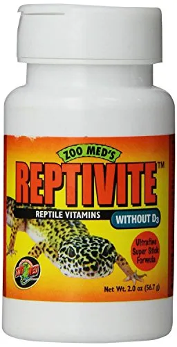 ZooMed Reptivite ohne Vitamin D3, 57g, Nahrungsergänzungsmittel Vitamine für Reptilien