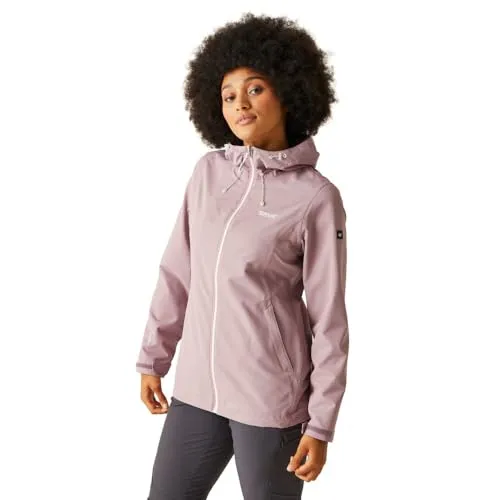 Produktbild Regatta Damen Jacke Funktionsjacke Regenjacke Outdoorjacke Hamara III, Farbe:Lila, Artikel:RWW346-258 Heather, Größe:42