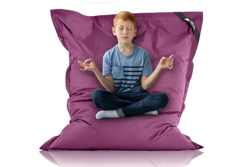 LAZY BAG Riesen-Sitzsack XL 160x125 cm in lila von LazyBag