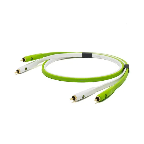 Neo d+ - Stereo-Cinch / Stereo-Cinch Kabel (RCA-RCA), Class-B, 1m Länge Green