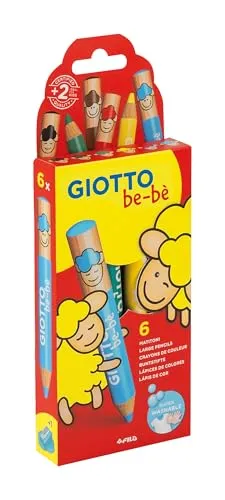 Giotto Be-bè Super Large Buntstifte, 6 Stück