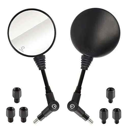 Produktbild Evermotor Universal E9 Motorrad Roller Moped ATV Seite Rückspiegel Motorrad Spiegel Seitenspiegel M10 M8 Rechtsgewinde und Linksgewinde E-geprüft