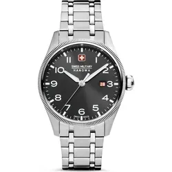 SWISS MILITARY HANOWA Herrenuhr Quarzuhr silber / schwarz onesize Herren 43 SMWGH0000801, SMWGH0000802, SMWGH0000803, SMWGH0000860 - Silber