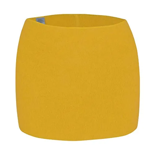 Angora wobera Nierenwärmer oder Leibwärmer für Damen und Herren, kräftige Ausführung (X-small, gelb)