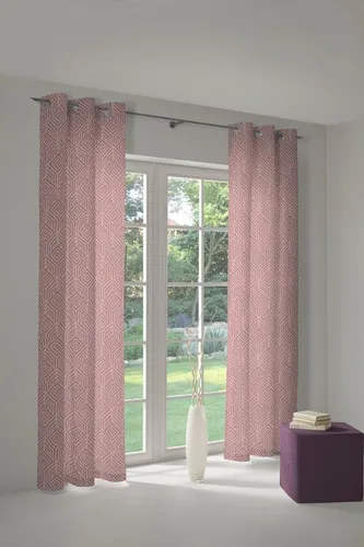Adam Vorhang Easy Diamond aus 100% Bio-Baumwolle in lila von Adam