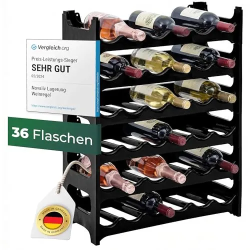 Weinregale Schwarz von Novaliv