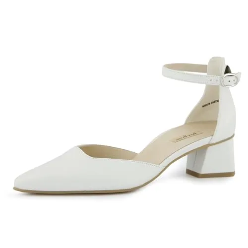 Paul Green Damen, Frauen Riemchenballerinas,Slip-ons,spangenballerinas,Mary-Jane,weiblich,Lady,Ladies,Women's,Woman,Weiss (White/Offwhite),40.5 EU / 7 UK