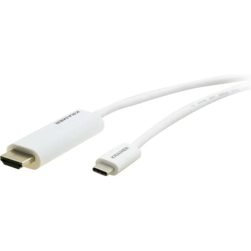 Produktbild Kramer Electronics C-USBC/HM-10 HDMI-Kabel 3,04 m HDMI Typ A (Standard) USB Typ-C Weiß (99-97211110)
