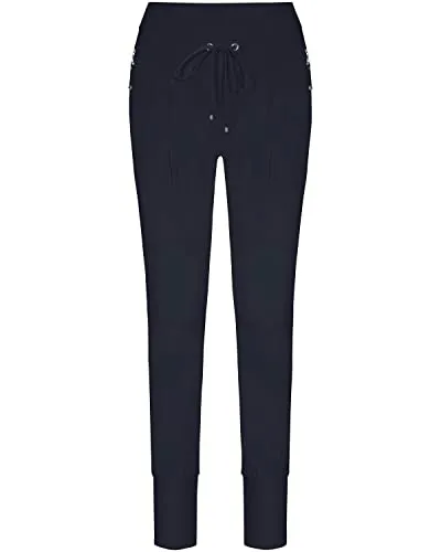 Raffaello Rossi Damen Schlupfhose CANDY Joggpants 7/8-Länge - Damen-Hosen in Relaxed Fit, aus weichem, fließendem Material mit zwei seitlichen Reißverschlusstaschen und breitem, elastischem Bund für optimalen Tragekomfort.