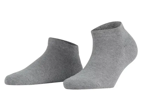 FALKE Damen Sneakersocken Family W Sn nachhaltige Baumwolle kurz einfarbig 1 Paar, Grau Greymix 3399, 35-38