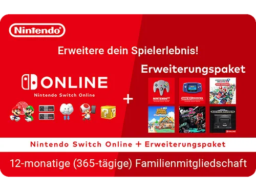 Produktbild Nintendo NSO plus Expansion Pack 365 Tage Family