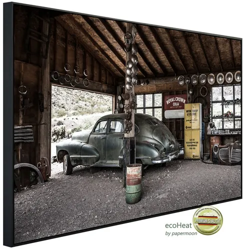 Papermoon Infrarotheizung INFRAROT-BILD-HEIZUNG - Altes Auto, TÜV-zertifiziert - Elegante Infrarotheizung mit einzigartigem Motiv „Altes Auto“ für eine angenehme Strahlungswärme. Ideal für die Wand- oder Deckenmontage in Innenräumen. TÜV-zertifiziert und wartungsfrei.