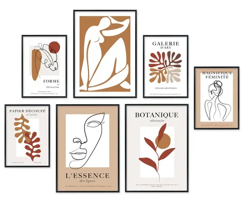 Hyggelig Home Poster Set - 7 stilvolle Bilder für dein Zuhause - Poster Set mit 7 harmonischen Bildern (3 x DIN A3 + 4 x DIN A4), knickfreie Lieferung und perfekte Kombination für deine Wände. Ideal für ein hygge Zuhause!