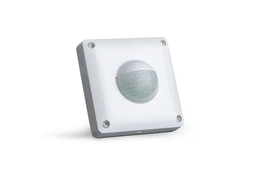 SEBSON Bewegungsmelder Außen IP65 - Unterputz IR Bewegungsmelder mit 190° Erfassungswinkel, ideal für Außenbereiche. Er erkennt Bewegungen bis 10m und ist programmierbar für optimale Beleuchtungseinstellungen.