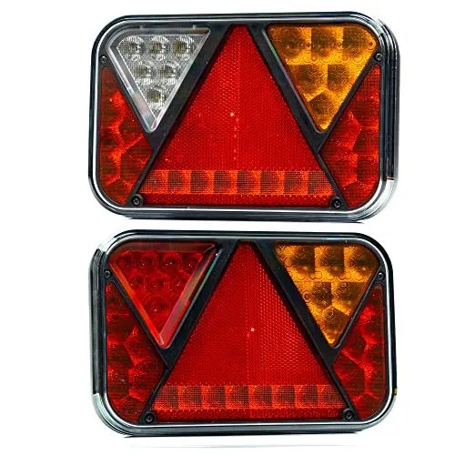 REFLECT LED Rückleuchten Set mit 5P Bajonett Anschluss LKW o. Anhänger