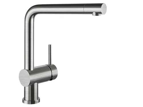 BLANCO LINUS | Hochwertige Küchenarmatur aus massivem Edelstahl - Armaturen, langlebige Keramikkartusche für präzise Wasserregelung und 360° Schwenkbereich für maximale Flexibilität in der Küche.