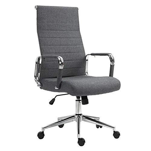 Svita Schreibtischstuhl Dunkelgrau - Ergonomischer Drehstuhl für Büro - Bürostühle für Arbeitszimmer - Ergonomischer Svita Office Comfort Drehstuhl in Dunkelgrau mit höhenverstellbarer Funktion und Wippmechanismus für optimalen Sitzkomfort.