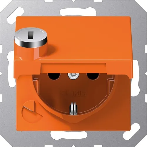 JUNG A 1520 BFKLSL O in orange von Jung SCHUKO-Steckdose
