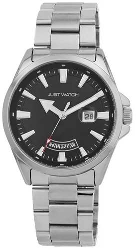 JUST WATCH Quarzuhr JW20203 Edelstahlband, 42 mm, 5ATM, Datum, Wochentag