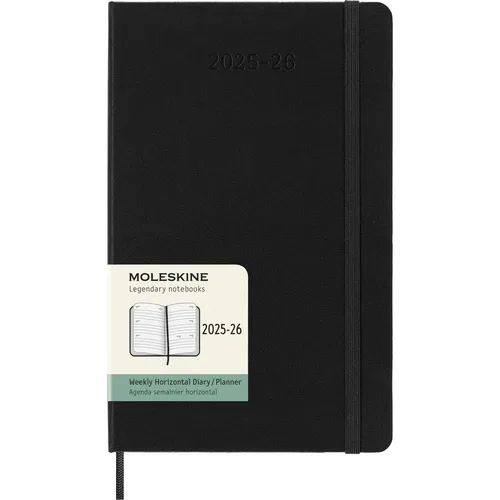 Moleskine 18 Monate Wochenkalender 2025/2026 - Organizer für eine klare Wochenübersicht, ideal für effizientes Zeitmanagement von Juli bis Dezember.