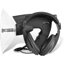 vidaXL Parabol-Richtmikrofon mit Visierung und Kopfhörer