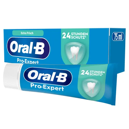 Oral-B Pro-Expert Frischer Atem Zahnpasta - Zahnpasta mit klinisch bewiesenem 24-Stunden-Schutz, bietet frischen Atem und antibakterielle Wirkung für optimale Mundgesundheit.