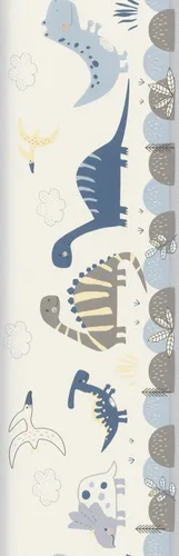 Rasch Papierborte 248869 Bambino XVIII blau 5 x 0,17 m in blau von Rasch