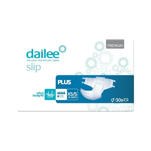 Dailee Slip Premium Plus Gr. XS/S – Inkontinenz Windelslip 120 Stück
