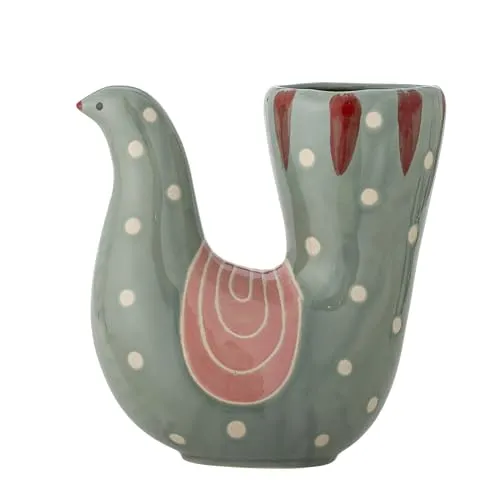 Bloomingville Trudy Vase, Grün, Steingut in grün von Bloomingville