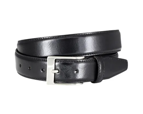 LINDENMANN Ledergürtel schwarz 95 - Hochwertiger Gürtel aus 100% Leder, Größe 95, perfekt für stilvolle Outfits und langlebigen Tragekomfort.